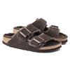 BIRKENSTOCK WOMENS FUR LINED SLIPPER - MOCCA
